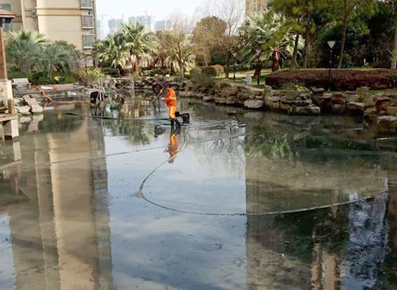 河北景观池淤泥清理
